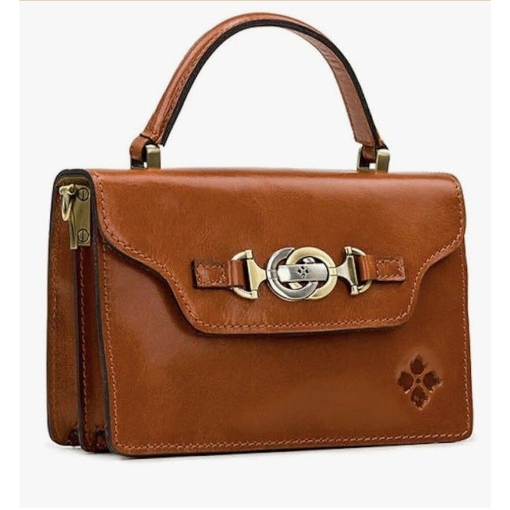 Patricia Nash PORCILI Handbag Top Handle Tooled Leather Crossbody NWT